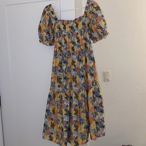 Abercrombie floral midi dress